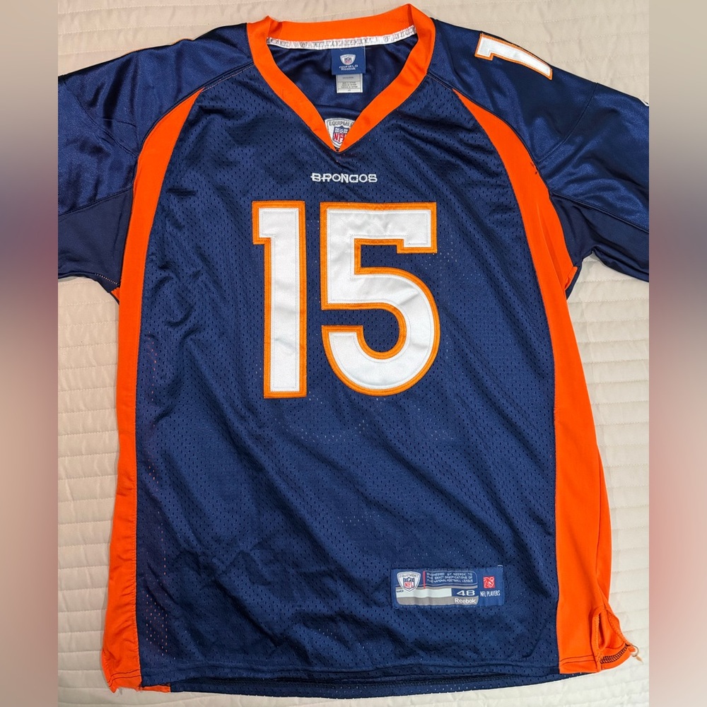 Mens NFL Reeok On Field Denver Broncos Tim Tebow #15 Jersey Sz. 48